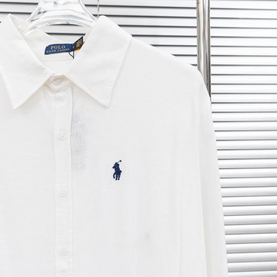 P280 top version (different currencies) You can scan the code to enter the official website Style: Ralph Lauren POLO linen old money style embroidered long shirt POLO Color: Picture color Size: S-L Fabric: Linen Accessories: A full set of customized accessories No gender distinction, the same style for men and women
